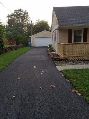 New driveway installed