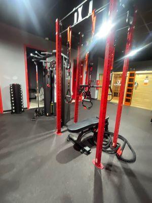 TRX, Cables, Bench, Rope