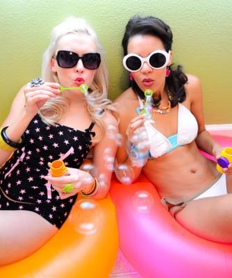 Roller Derby Girl Tankini and California Dreamin' Bikini