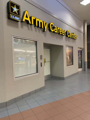 Inside Nittany Mall, next to Macy's