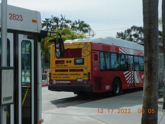 The many busses that you find at the Iris Avenue transit station many of them do take you to many other transit and shopping malls .