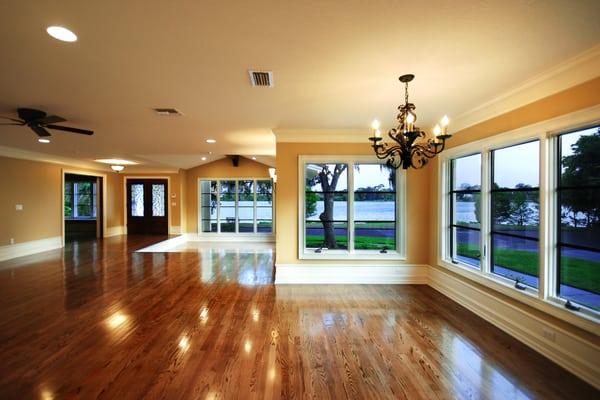 Remodeling with Hardwood flooring and Trim