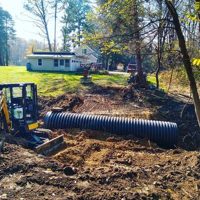 Small drainage job chagrin falls