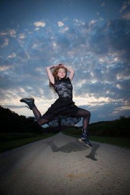 high school senior photos, dramatic dance photos