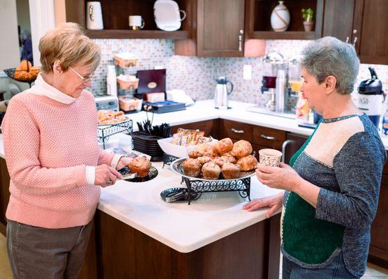 Continental Breakfast with delicious pastries, coffee, fruit & juices daily all inclusive