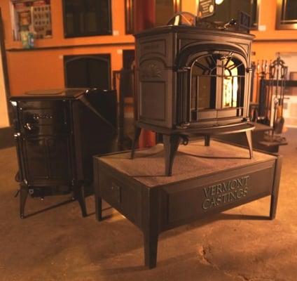 Vermont Castings Intrepid II wood-burning stove, made in America.