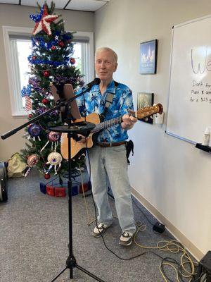 Bill Naughton Jr. playing for our amazing clients!