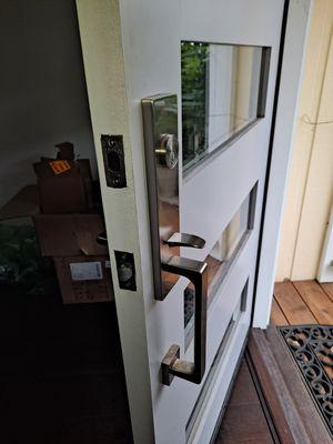 Door lock installation