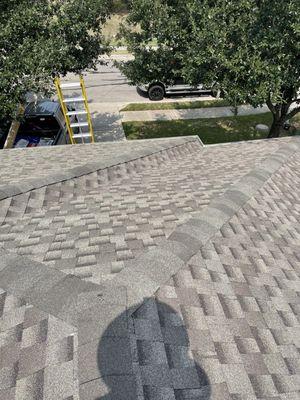 New shingle roof replacement