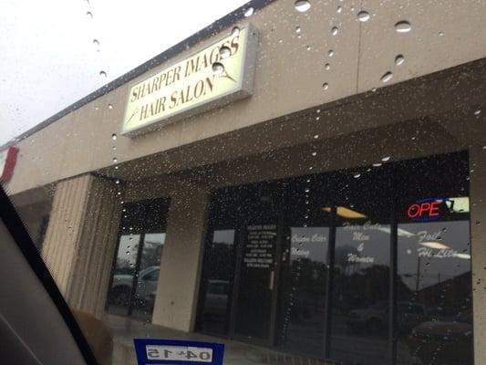 Rainy day, but great day for getting a relaxing haircut.