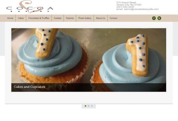 Cocoa Bakery in Jersey City Web Design by Operation Technology