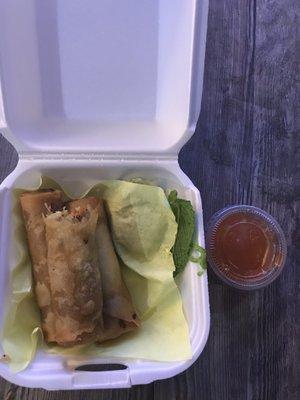 Very tasty spring rolls and the sauce was excellent