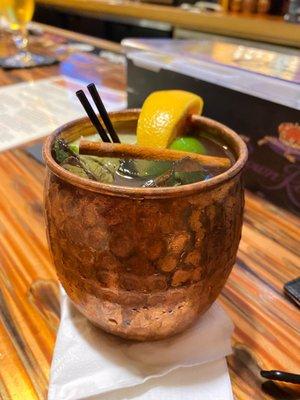 Blood orange mule