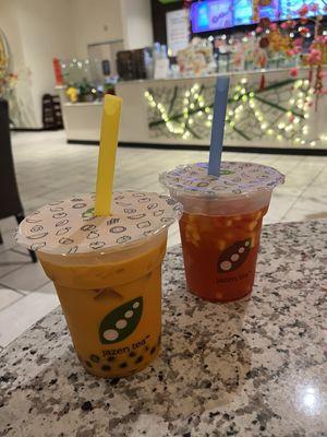 Thai Tea and fruiti tutti tea