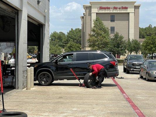 Replace a valve stem