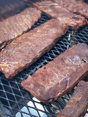 St Louis Style Slow Smoked Spare Ribs