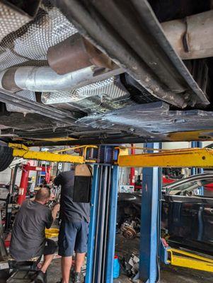 Skid plates checked under my Dodge Charger