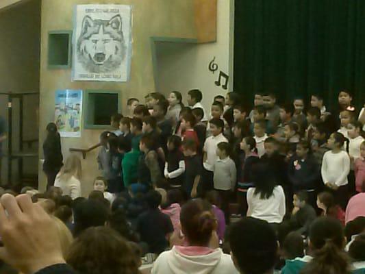 My sons performance