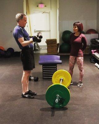 Senior personal trainer Sooka  works with individual and small groups.