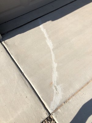 Repair of the driveway