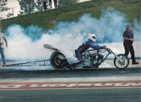 Blown and injected 195cui top/fuel harley