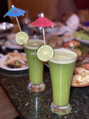 Freshly Made Lime Mint juice