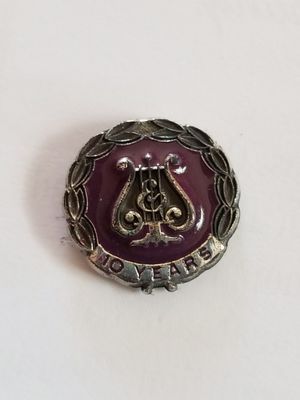 Steinway and Sons 20 year pin