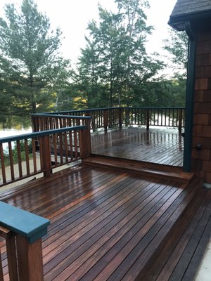 Deck and railing