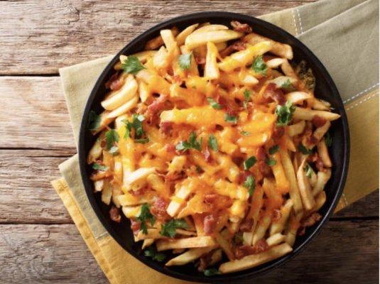 Loaded bacon cheese fries