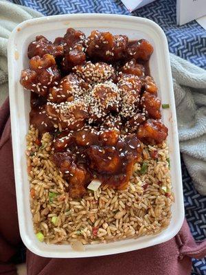 Sesame chicken combo