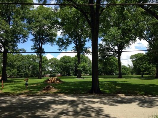 Great shaded playground area