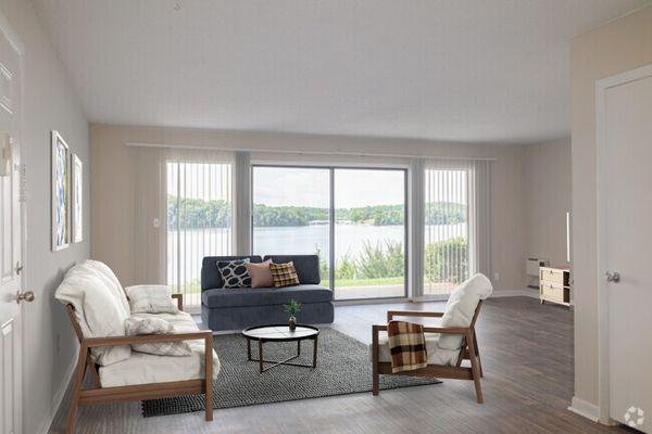 Living room in the Reserve at Lakeshore