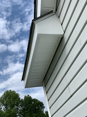 New soffit and trim.