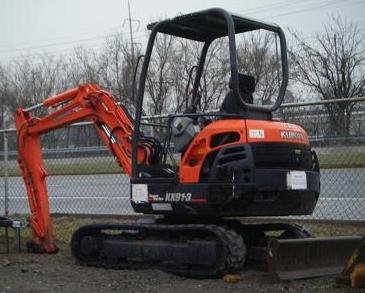 Kubota KX-91 Mini-excavator.