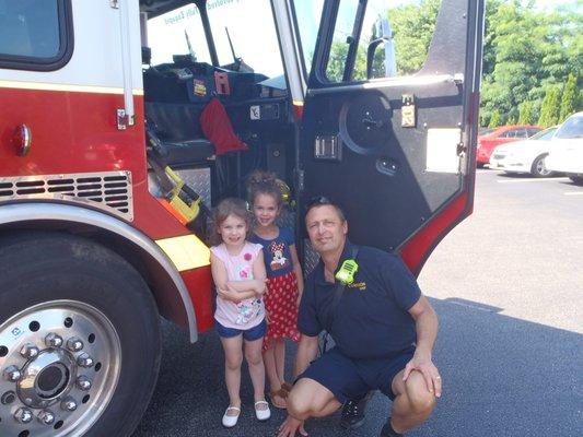 Firefighter visit