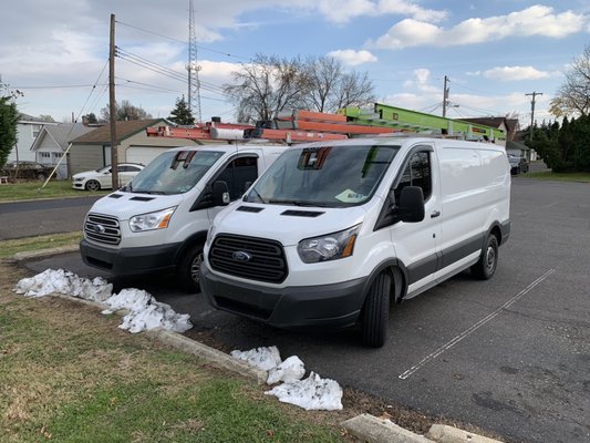 The fleet! No more Ford e250s. We are going to miss the 10mpg