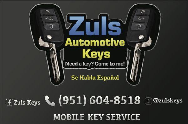 Zuls Automotive Keys