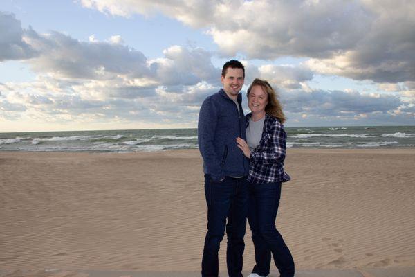 Beach Couples photo taken at Michigan City, IN