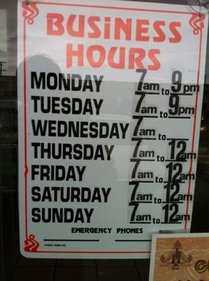 Business hours