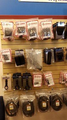 We have police duty gear including handcuff cases, handcuff keys, baton holders, and magazine holders.