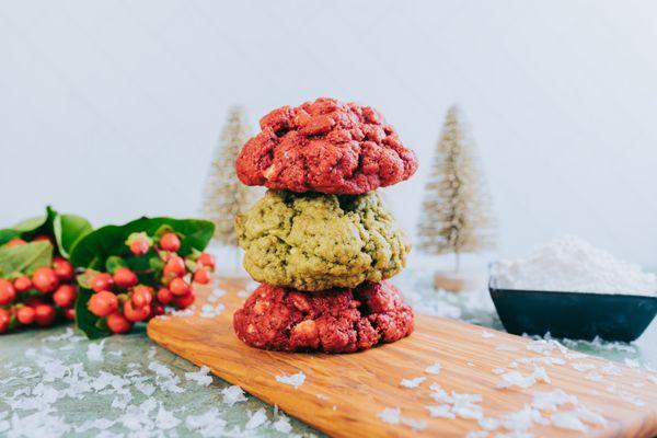 Red Velvet Cookie & Matcha Madness Cookie