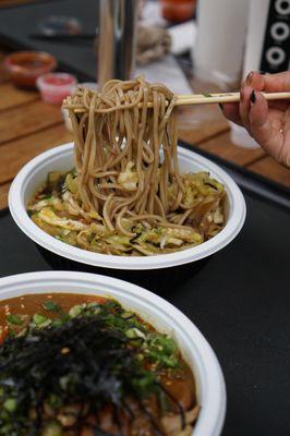 Tsukimi Soba and Curry Soba