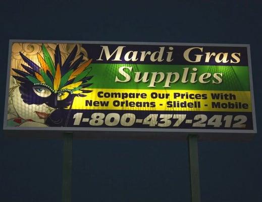 Mardi Gras Supplies
 2001 E Pass Rd
 Gulfport, MS
 39507