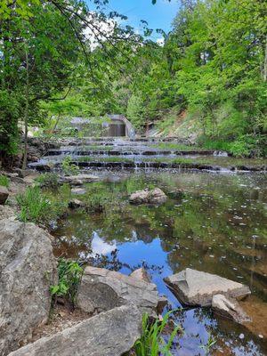 Waterfall at the dam