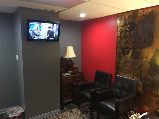 Doctor's Office Lobby TV arm mount installation Signal Audio Visual San Antonio Texas