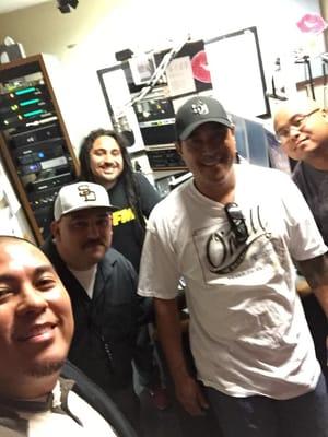 95.7 Kiss Fm Dj's... From (L-R) Dennis Blaze, Louie Cruz, Beto Perez, James Dee, and J-Skillz