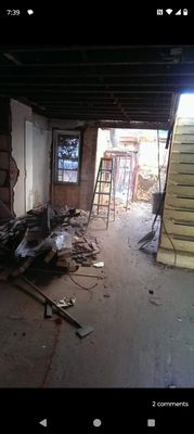 Demolition of a home in South Philadelphia