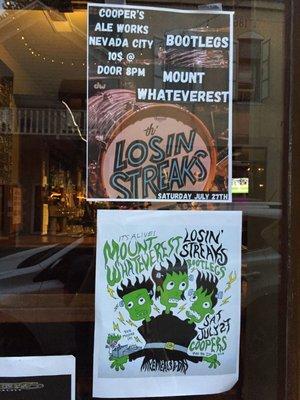 Last night's show. Th' Losin Streaks!