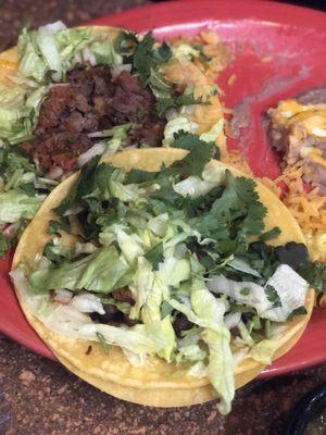 Two fajita tacos