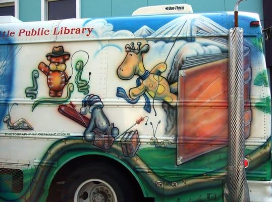 Bookmobile detail.